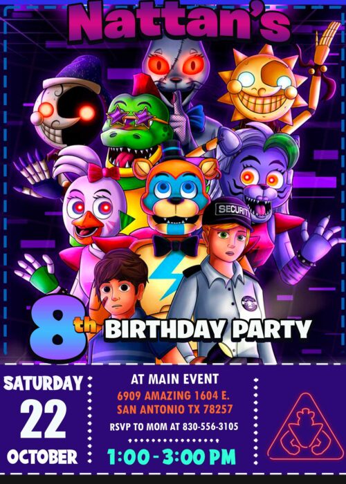 Security Breach Birthday Invitation