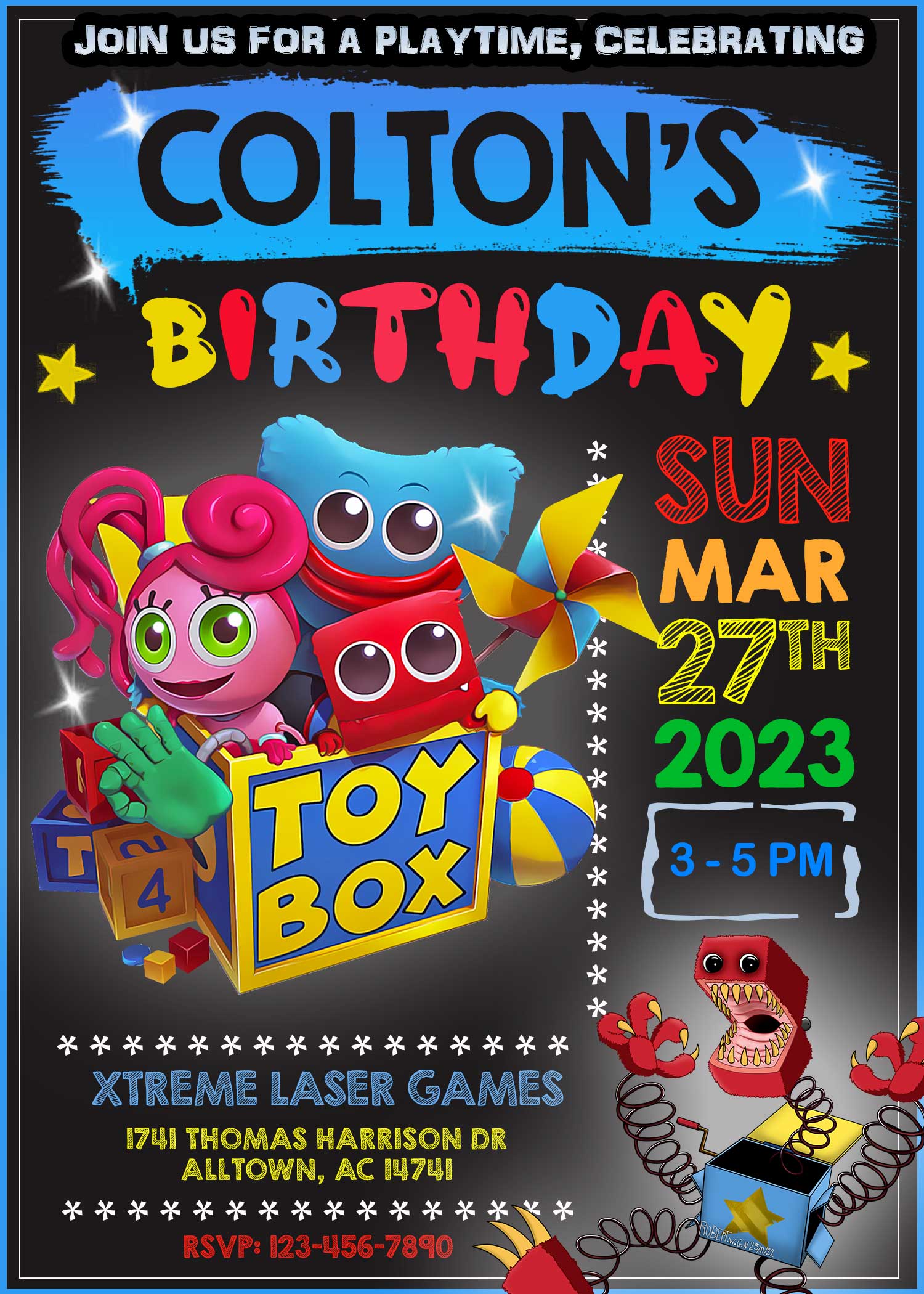 Project Playtime Birthday Invitation - oscarsitosroom, great price