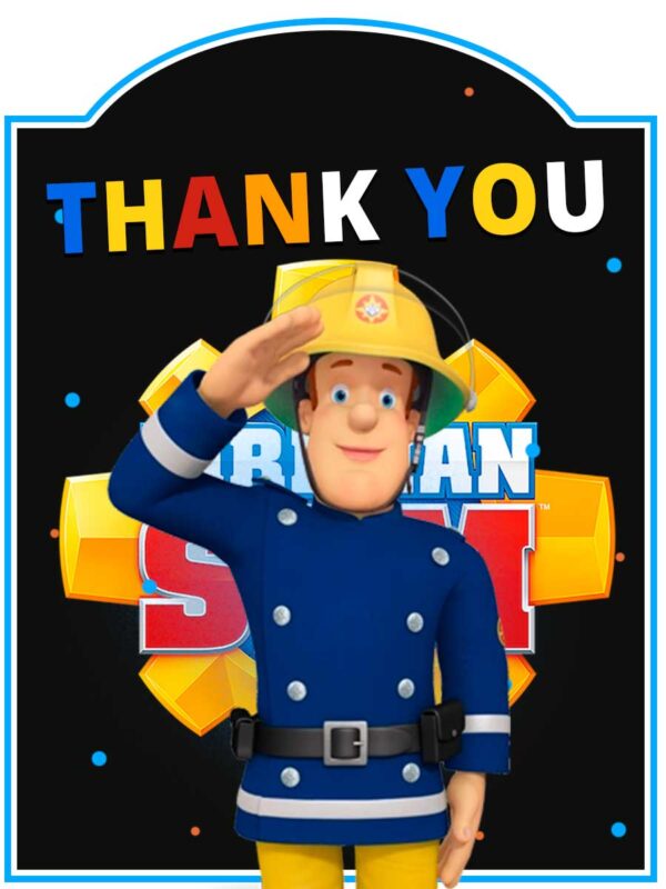 Fireman Sam Birthday Invitation - Image 4