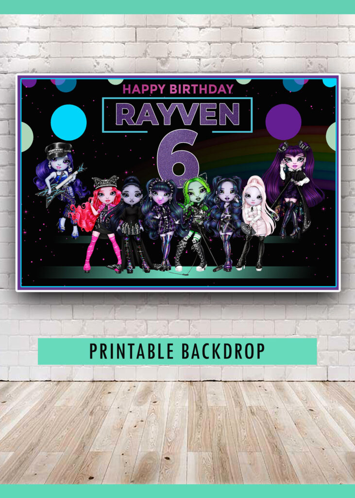 Shadow High Birthday Backdrop