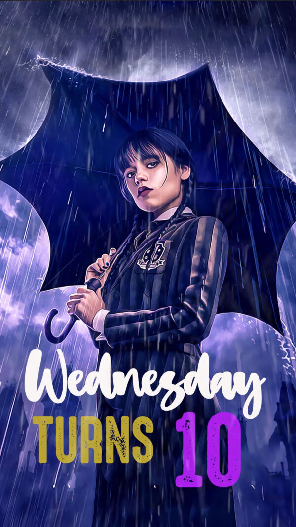 Wednesday Addams Birthday Video Invitation