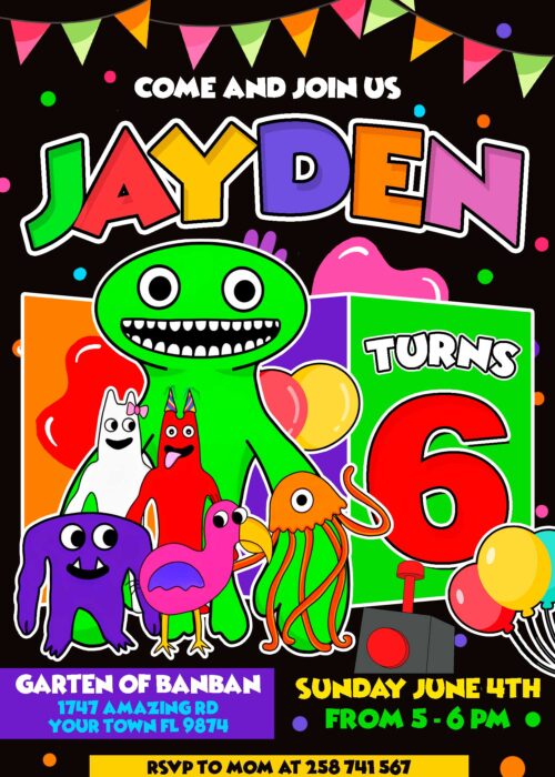 Garten of Ban ban Birthday Invitation