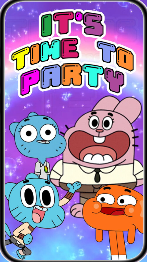 Gumball Birthday Video Invitation
