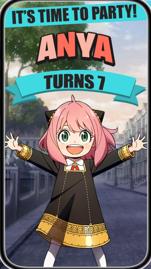 Spy X Family Birthday Invitation