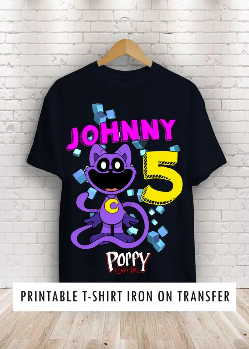 Cat·nap Birthday Shirt Printable Transfer