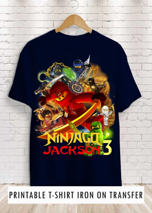 Lego Ninjago Birthday Shirt Transfer Design