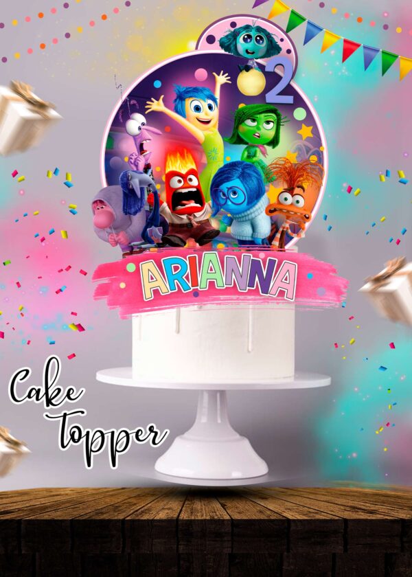 Inside Out 2 Cake Topper