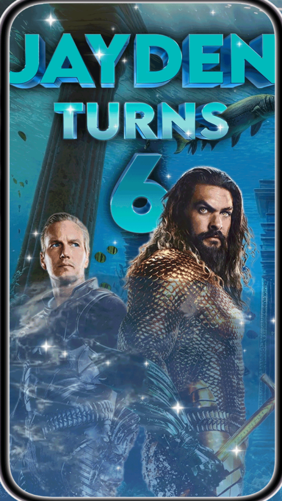 Aquaman Birthday Video Invitation