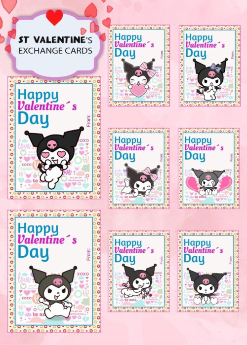 Kuromi Valentines Day Cards