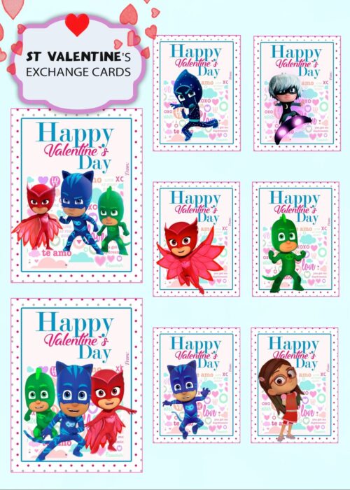 PJ Masks Valentines Day Cards