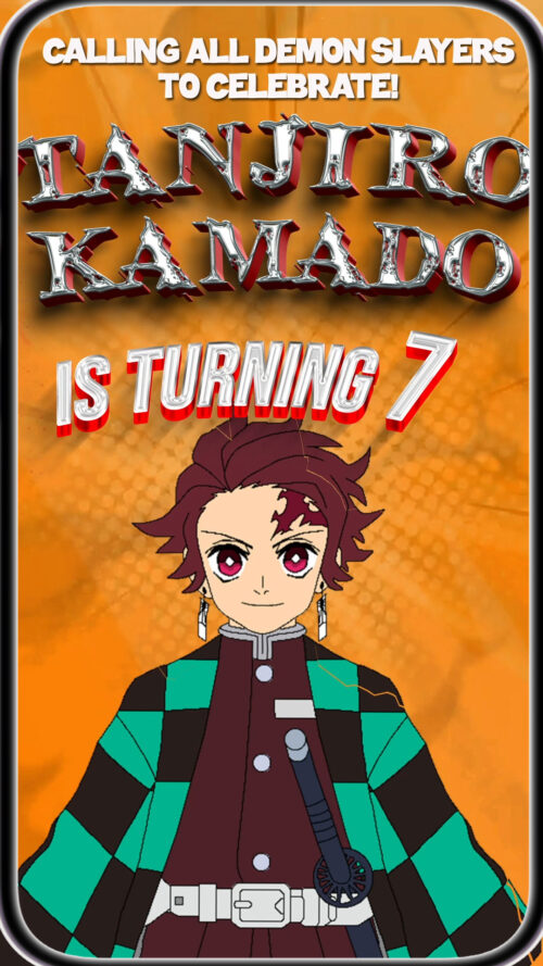 Demon Slayer Birthday Video Invitation