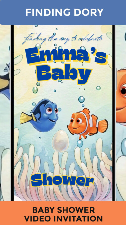 Finding Dory Baby Shower Invitation